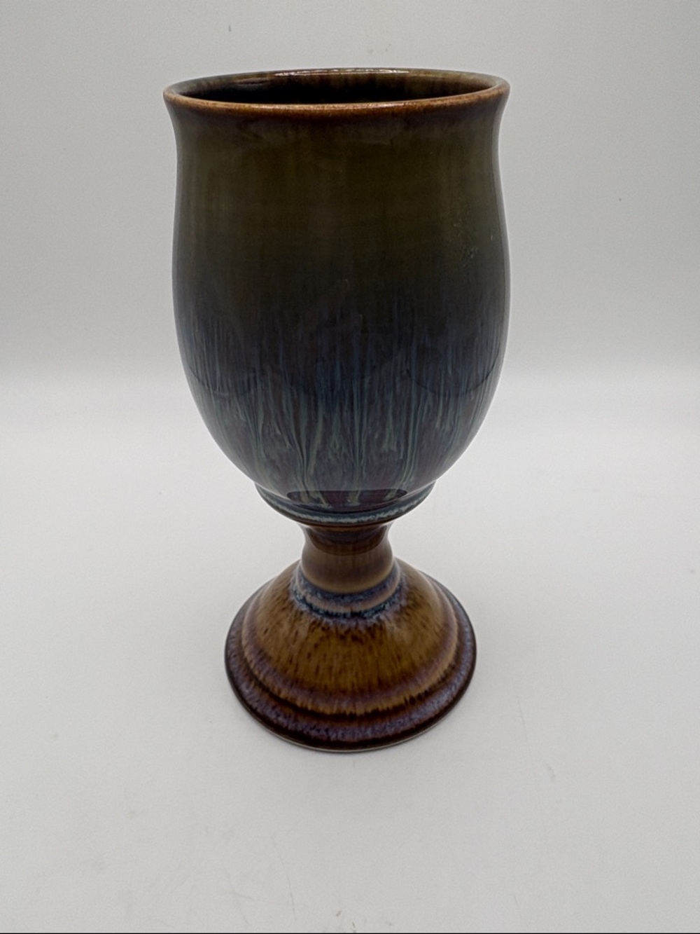 Bill Campbell Pottery Wine Goblet